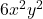 6x^2 y^2