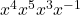 x^4 &divide;x^5&times;x^3&times;x^{-1}