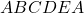  ABCDEA 