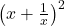  \left( x + \frac{1}{x} \right)^2 