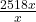 \frac{25 &times; 18x}{x} 