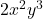 2x^2 y^3