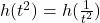 h(t^2) = h(\frac{1}{t^2})
