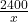 \frac{2400}{x}