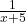 \frac{1}{x + 5}
