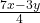 \frac{7x - 3y}{4}