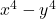  x^4 - y^4 