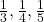 \frac13, \frac14, \frac15 