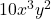 10x^3 y^2