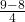  \frac{9 - 8}{4}