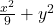 \frac{x^2}{9} + y^2